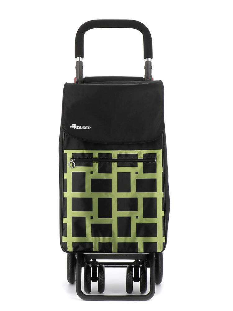 Rolser Box Geometrik 4x4 4 Wheel 2 Swivelling Shopping Trolley with Adjustable Handle