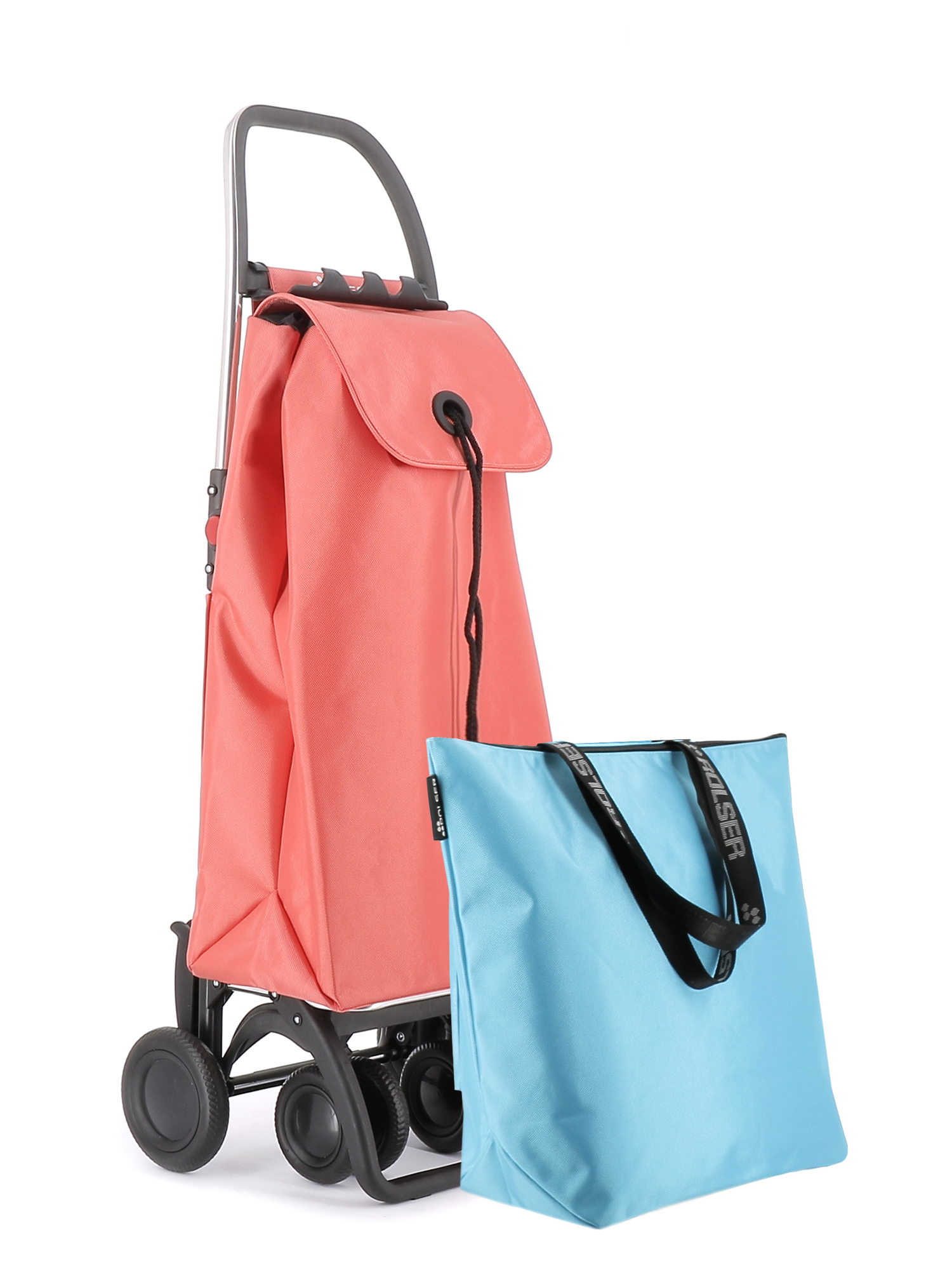 Combo Rolser I-Max MF 4 Wheel 2 Swivelling Foldable Shopping Trolley + Extra Bag