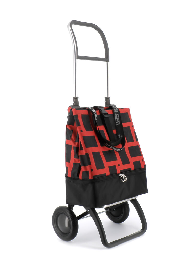 Rolser Mini Bag Plus Termo MF Bi Geometrik 2 Wheel Foldable Shopping Trolley