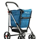 Klappbarer Einkaufstrolley Rolser Basket Polar 4 große Räder (2 drehbare)
