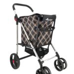 Klappbarer Einkaufstrolley Rolser Basket Chiara 4 große Räder (2 drehbare)