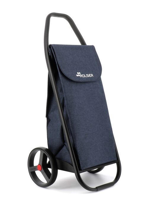 Einkaufstrolley Rolser COM Tweed Black Tube 2 große Räder
