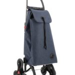 Klappbarer Einkaufstrolley Rolser I-Max Tweed 6 Räder Treppensteiger