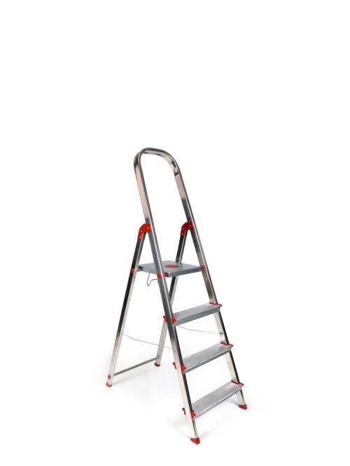 Escalera Aluminio Norma Tecnica 4 Peldaños